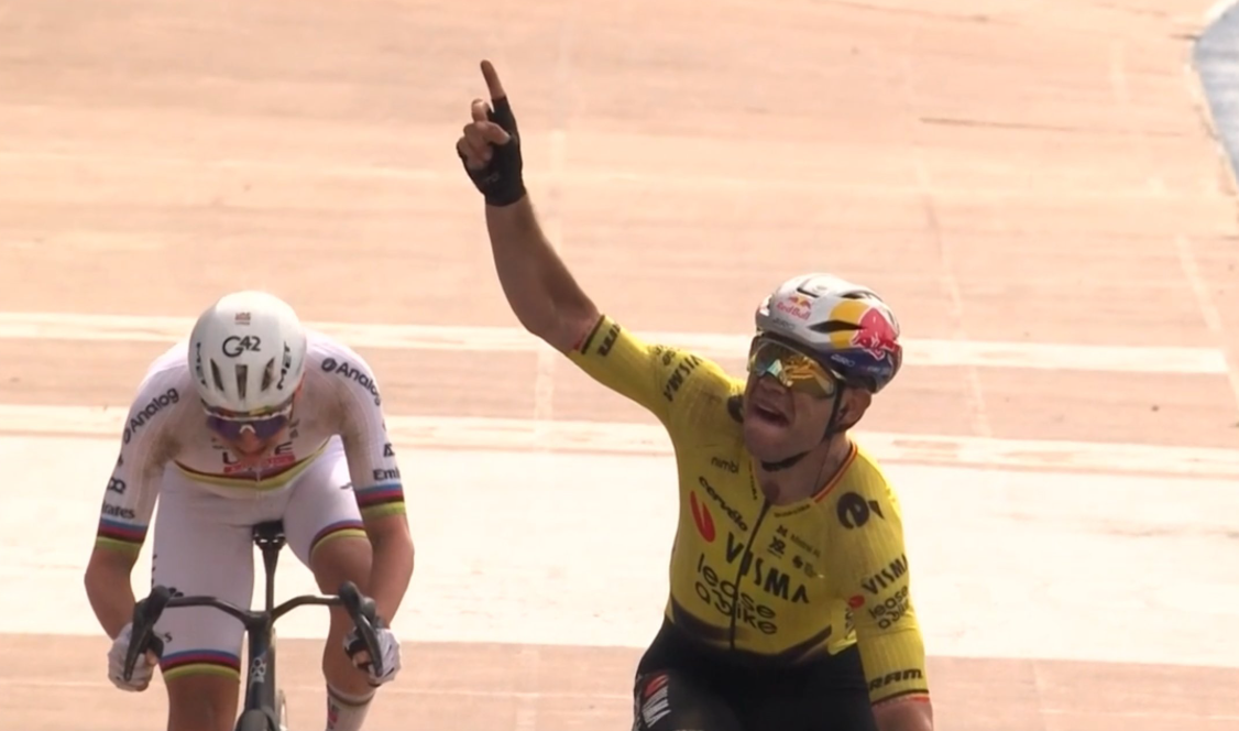 Tadej Pogačar in Wout van Aert